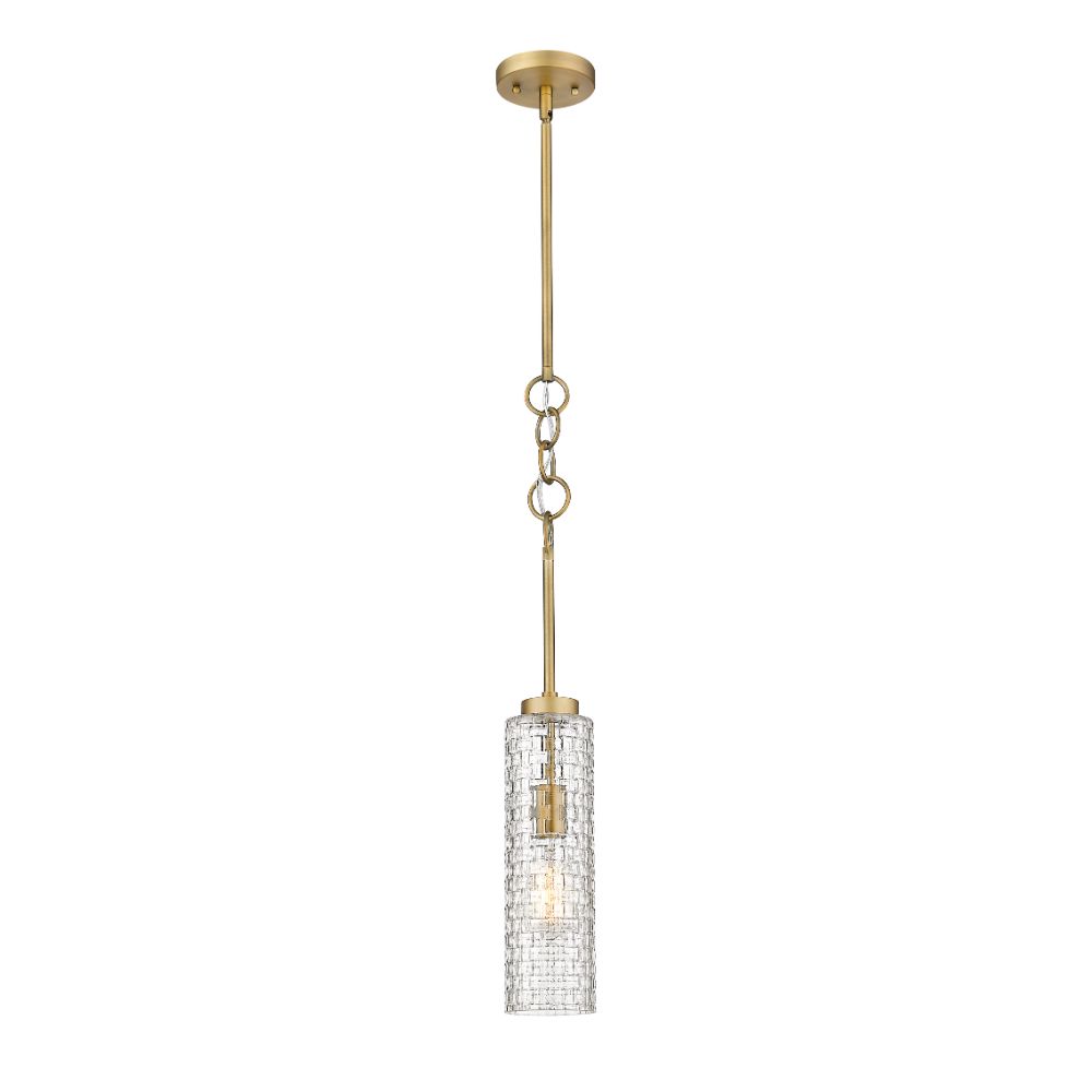 Innovations 380-1S-BB-G380-4CL Wexford 1 Light 4 inch Mini Pendant in Brushed Brass