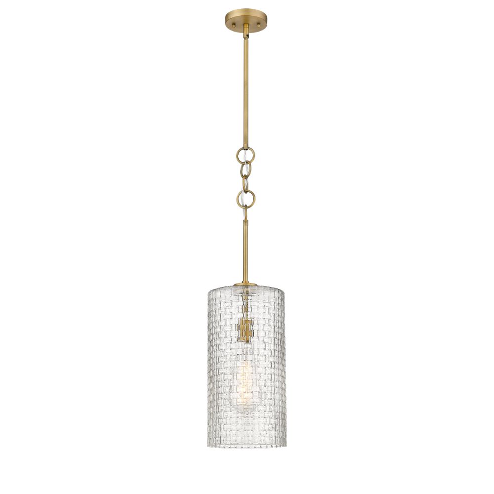 Innovations 380-1S-BB-G380-8CL Wexford 1 Light 8 inch Mini Pendant in Brushed Brass