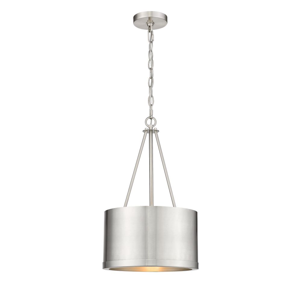 Innovations 383-1S-SN-M383-12-SN-LED Eclipse 1 Light 12 inch Mini Pendant in Brushed Satin Nickel