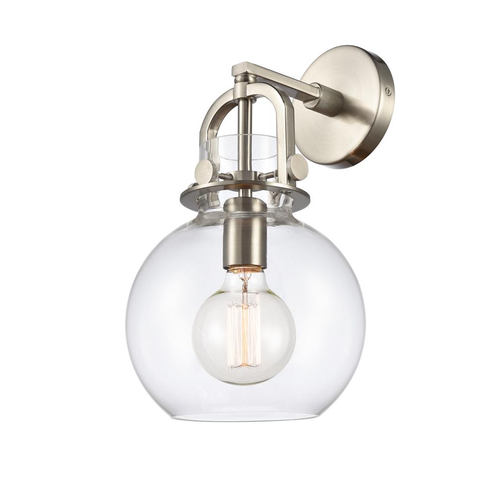 Aylan Home IL4101WSN8CL Restoration 1 Light Newton 8" Wall Sconce in Brushed Satin Nickel