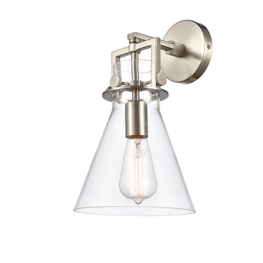 Aylan Home IL4111WSN8CL Restoration 1 Light Newton 8" Wall Sconce in Brushed Satin Nickel
