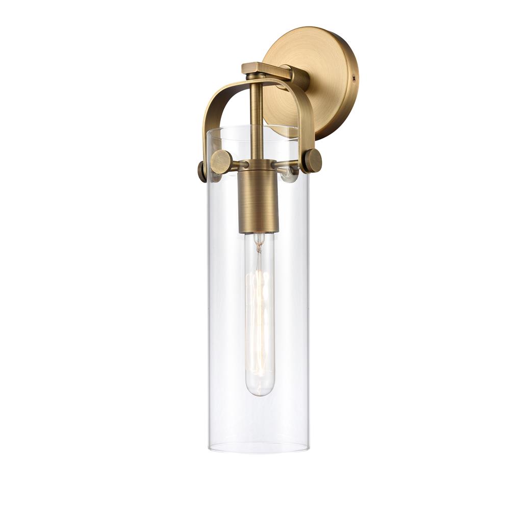Aylan Home IL4131WBB4CLLED Restoration 1 Light Pilaster 5" Wall Sconce in Brushed Brass