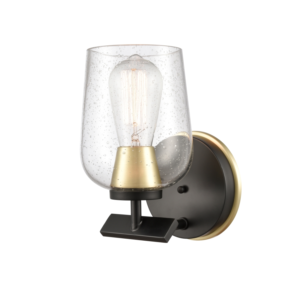 Innovations 420-1W-BSB-G4204 Remy Bath Vanity Light in Black Satin Brass