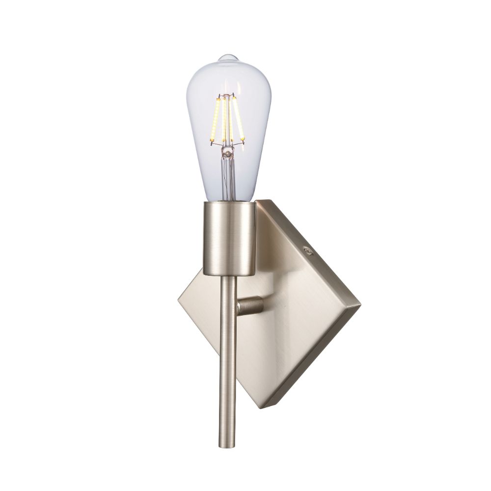 Innovations 425-1W-SN-LED Mia Sconce in Satin Nickel