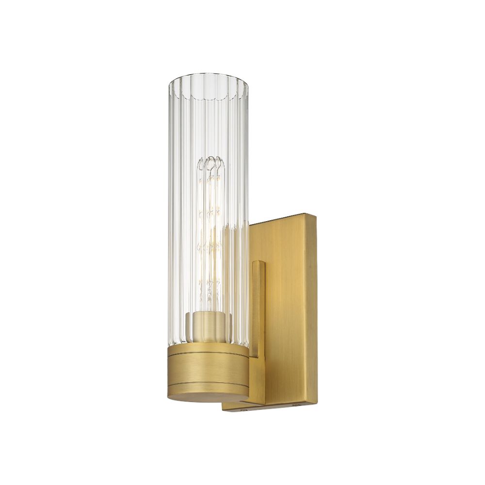 Innovations 429-1W-BB-G429-11CL Empire - 1 Light 11" Wall-mounted Sconce - Brushed Brass Finish - Clear Glass Shade
