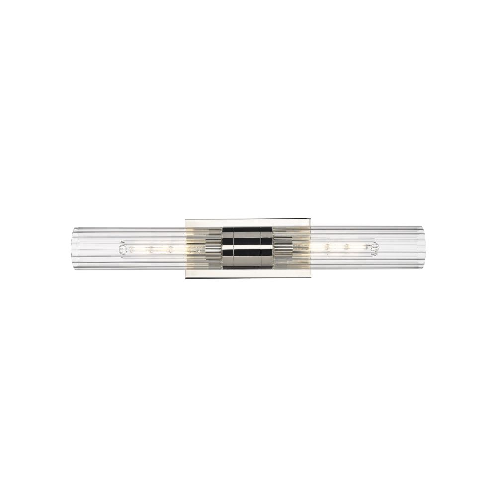 Innovations 429-2WL-PN-G429-11CL Empire - 2 Light 11" Wall-mounted Bath Vanity Light - Polished Nickel Finish - Clear Glass Shade