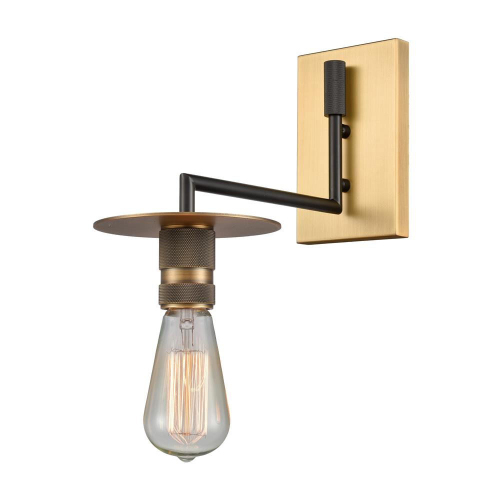 Aylan Home IL4321WBBBBB60A 1 Light Sconce in Black Brushed Brass