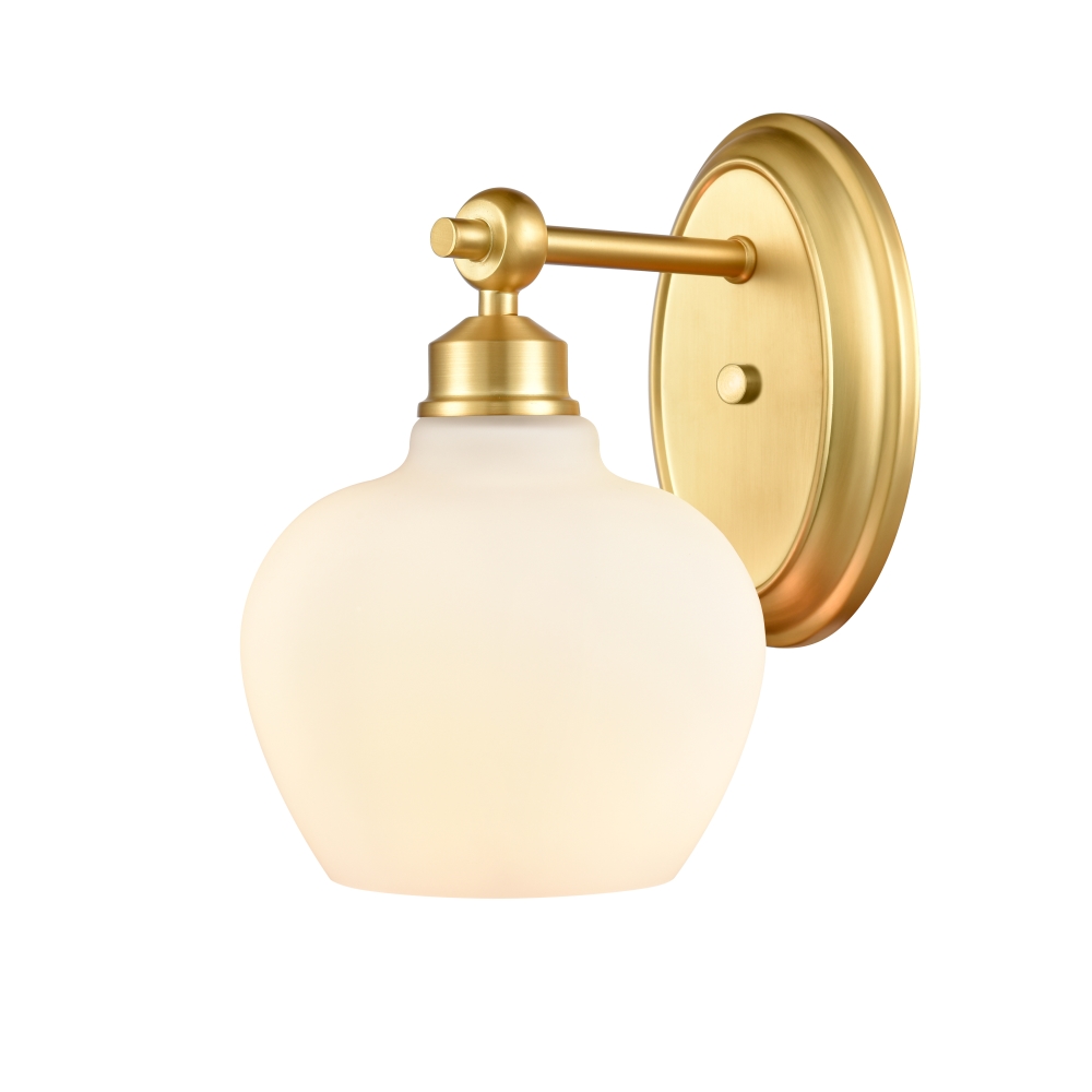 Innovations 438-1W-SG-G4381-LED Amina 1 Light 10 inch Bath Vanity Light in Satin Gold