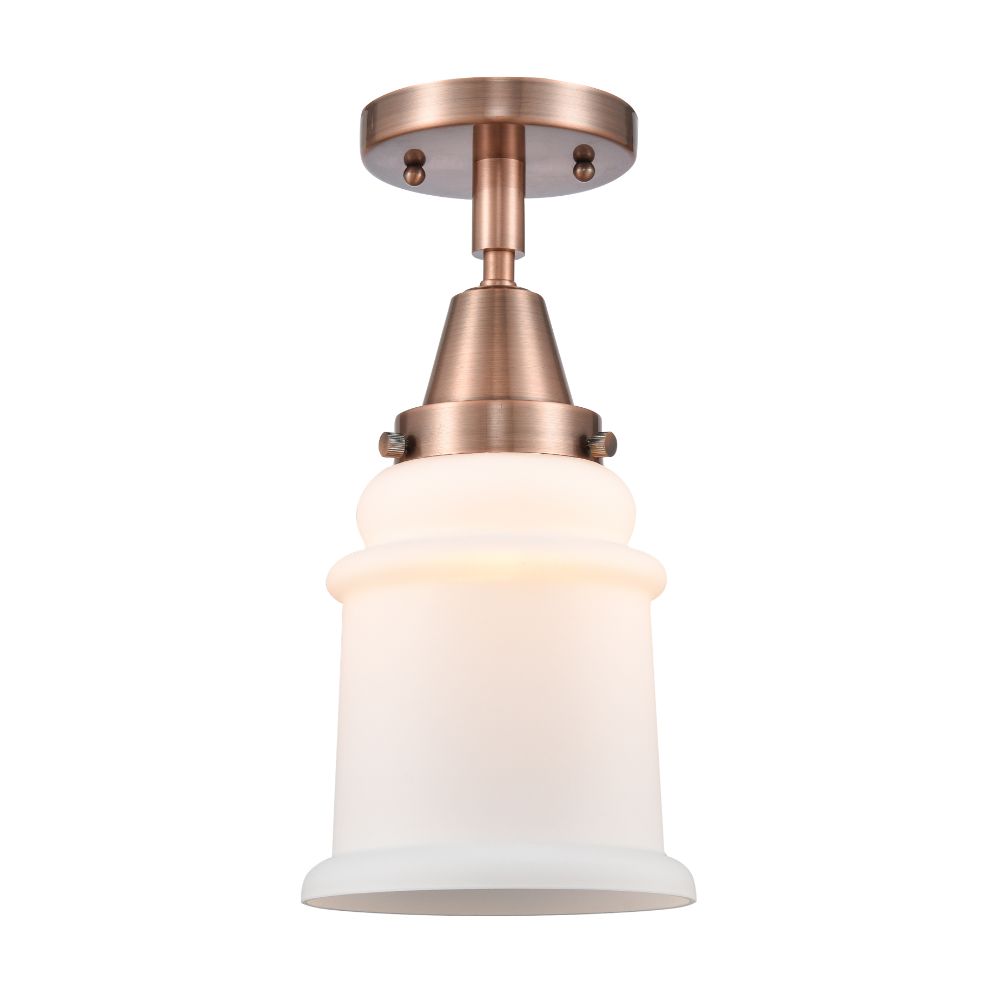 Innovations 447-1C-AC-G181-LED Canton 1 Light  6 inch Flush Mount in Antique Copper