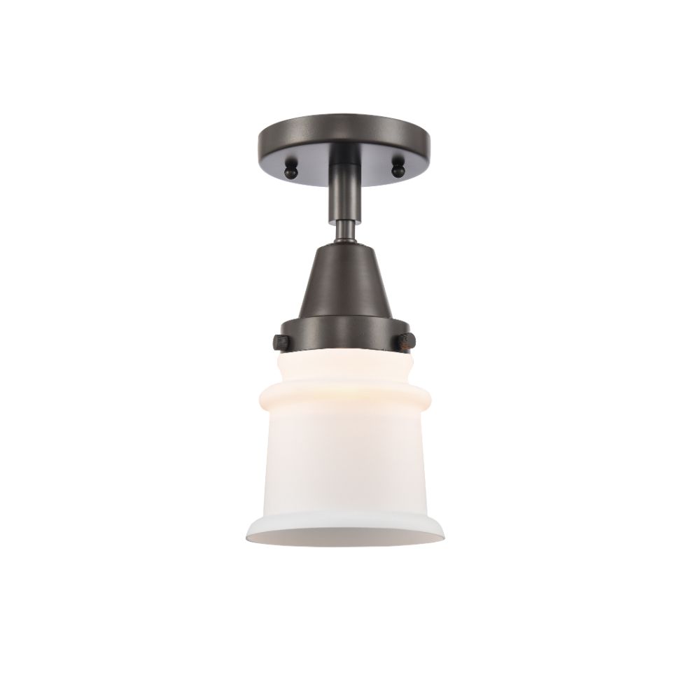 Innovations 447-1C-OB-G181S-LED Small Canton 1 Light  6 inch Flush Mount in Oil Rubbed Bronze