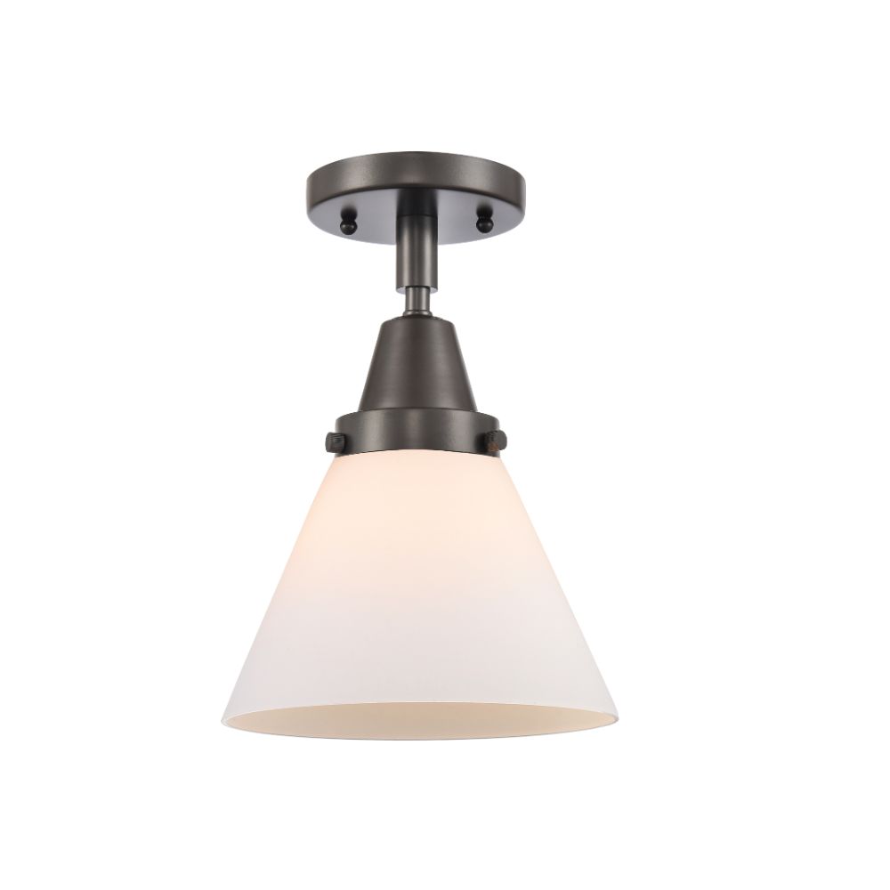 Innovations 447-1C-OB-G41-LED Large Cone 1 Light  7.75 inch Flush Mount in Oil Rubbed Bronze