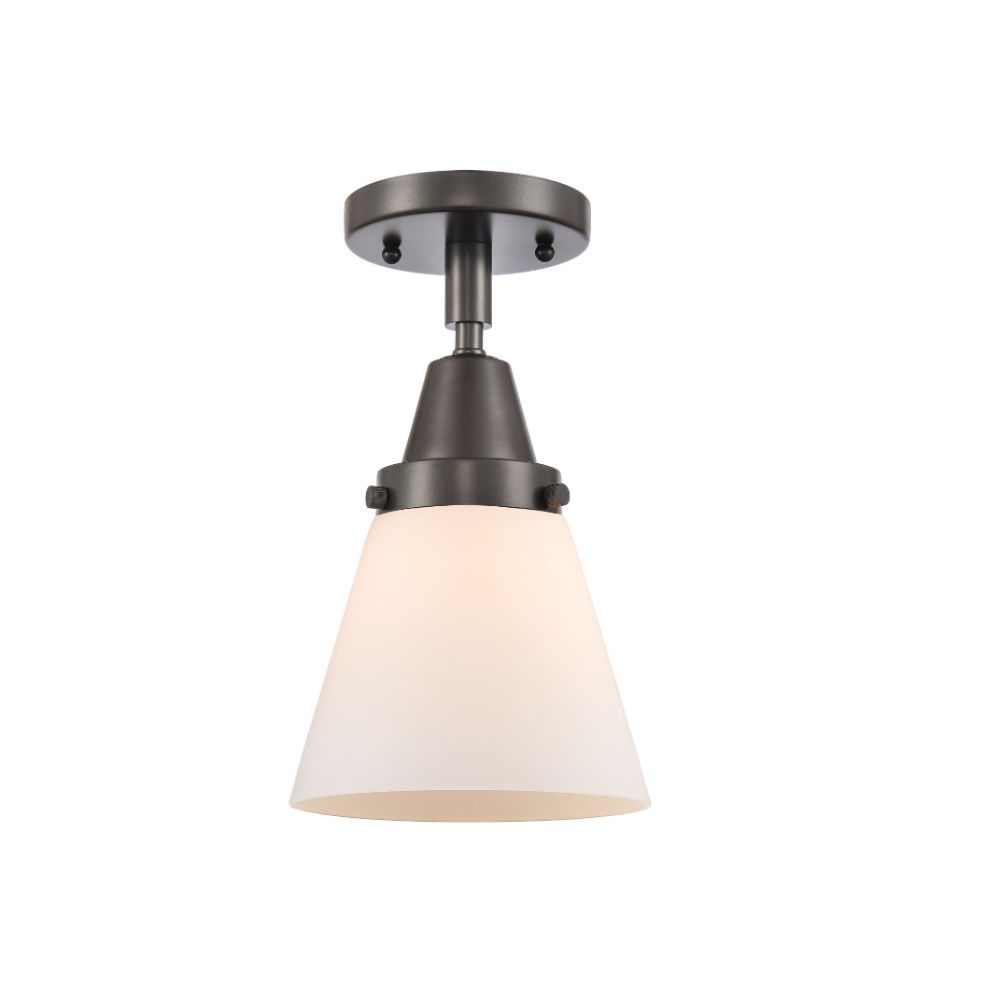 Innovations 447-1C-OB-G61-LED Small Cone 1 Light  6.25 inch Flush Mount in Oil Rubbed Bronze