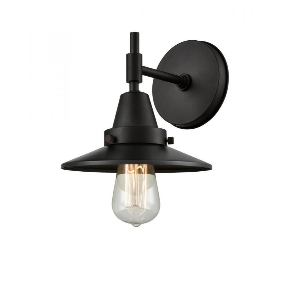 Innovations 447-1W-AC-M3-AC Caden Sconce in Antique Copper with Antique Copper Railroad Cone Metal Shade