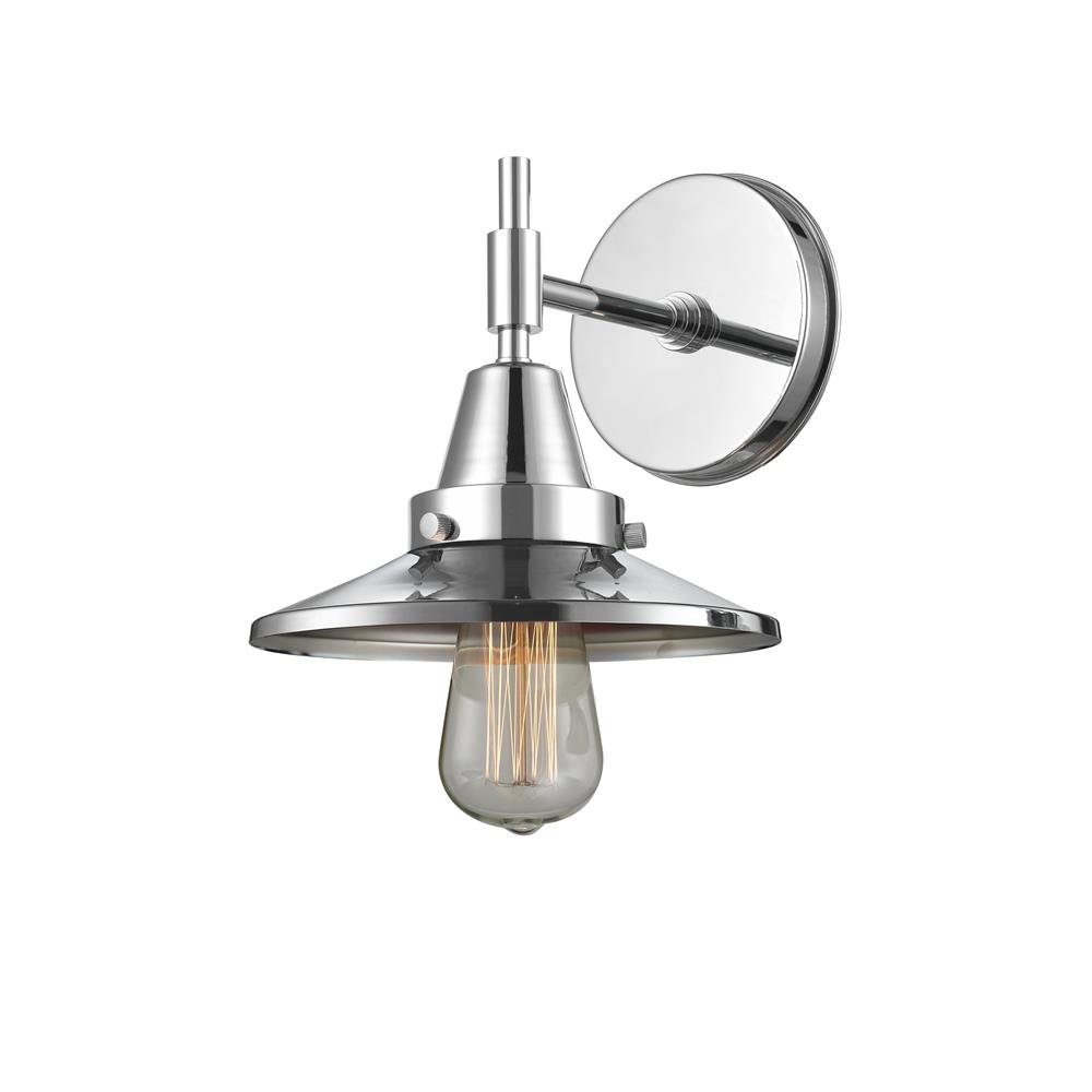 Innovations 447-1W-PC-M7-PC-LED Caden Sconce in Polished Chrome with Polished Chrome Cone Metal Shade
