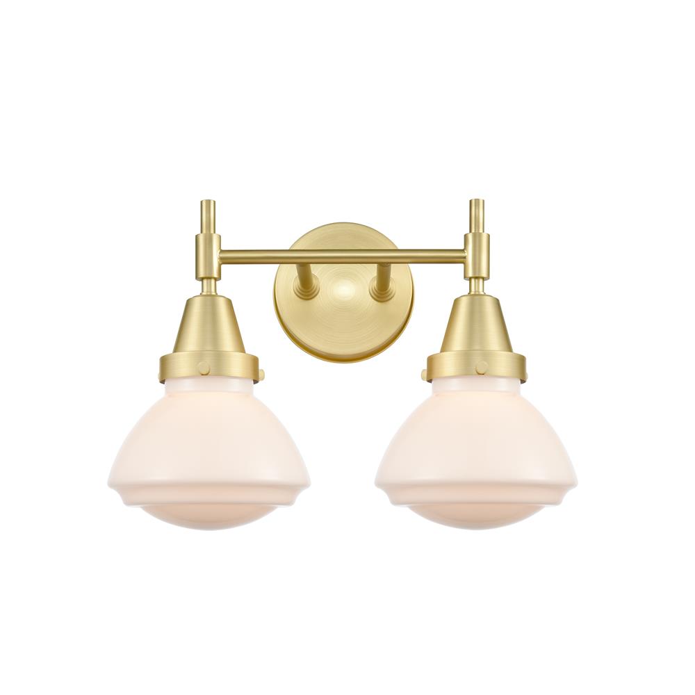 Innovations 447-2W-SB-G321-LED Caden Bath Vanity Light in Satin Brass