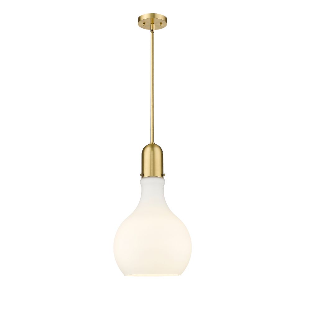 Aylan Home IL4921SSGG58112 Amherst 1 Light  11.75 inch Mini Pendant in Satin Gold