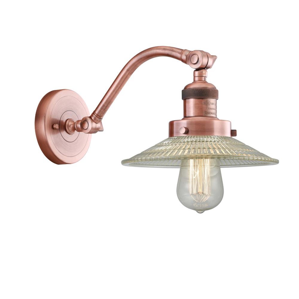 Innovations 515-1W-AC-G2 Halophane 1 Light Sconce in Antique Copper