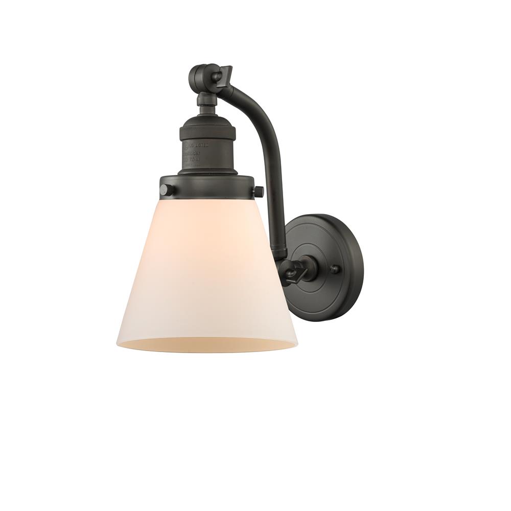 Innovations 515-1W-OB-G61-LED 1 Light Vintage Dimmable LED Small Cone 6.5 inch Sconce in Oil Rubbed Bronze