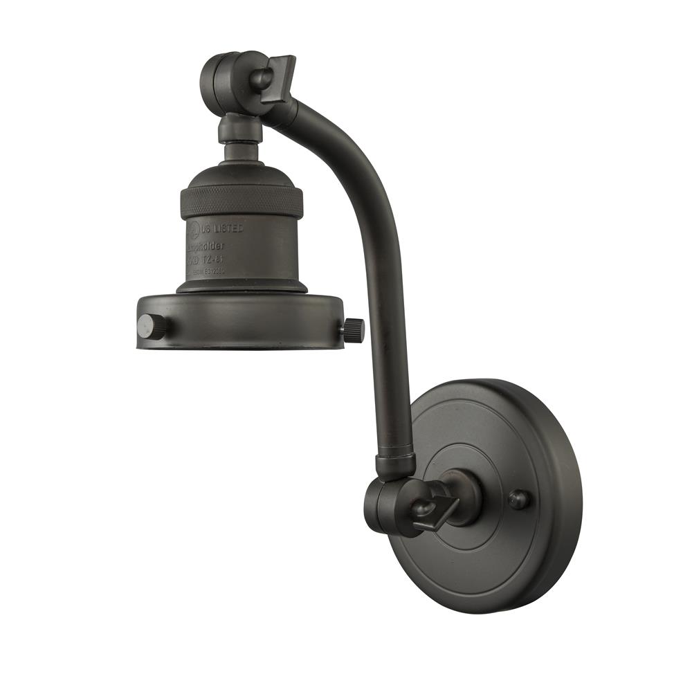 Innovations 515-1W-OB-LED 1 Light Vintage Dimmable LED Bare Bulb 4.5 inch Sconce in Oil Rubbed Bronze