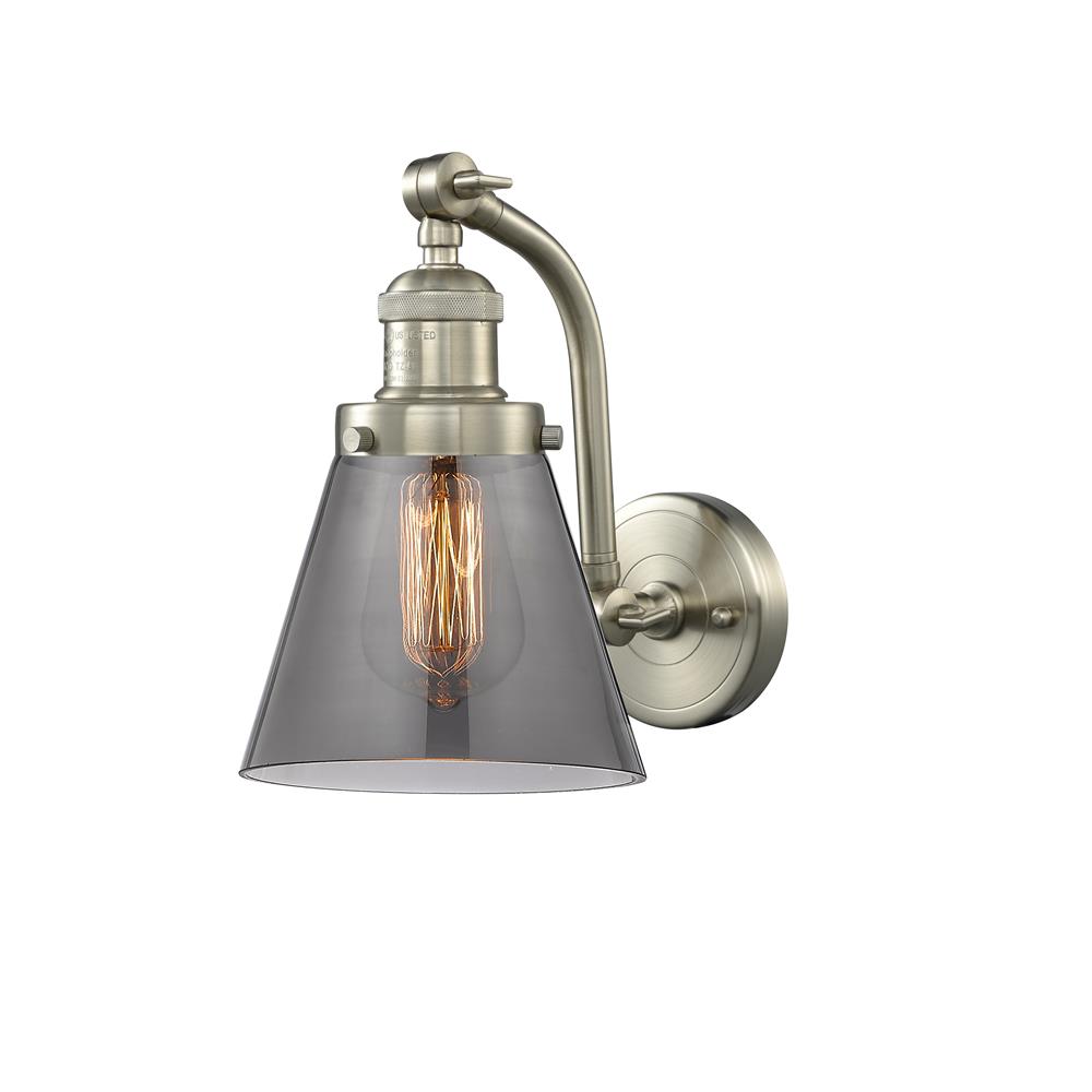 Innovations 515-1W-SN-G63 1 Light Small Cone 6.5 inch Sconce