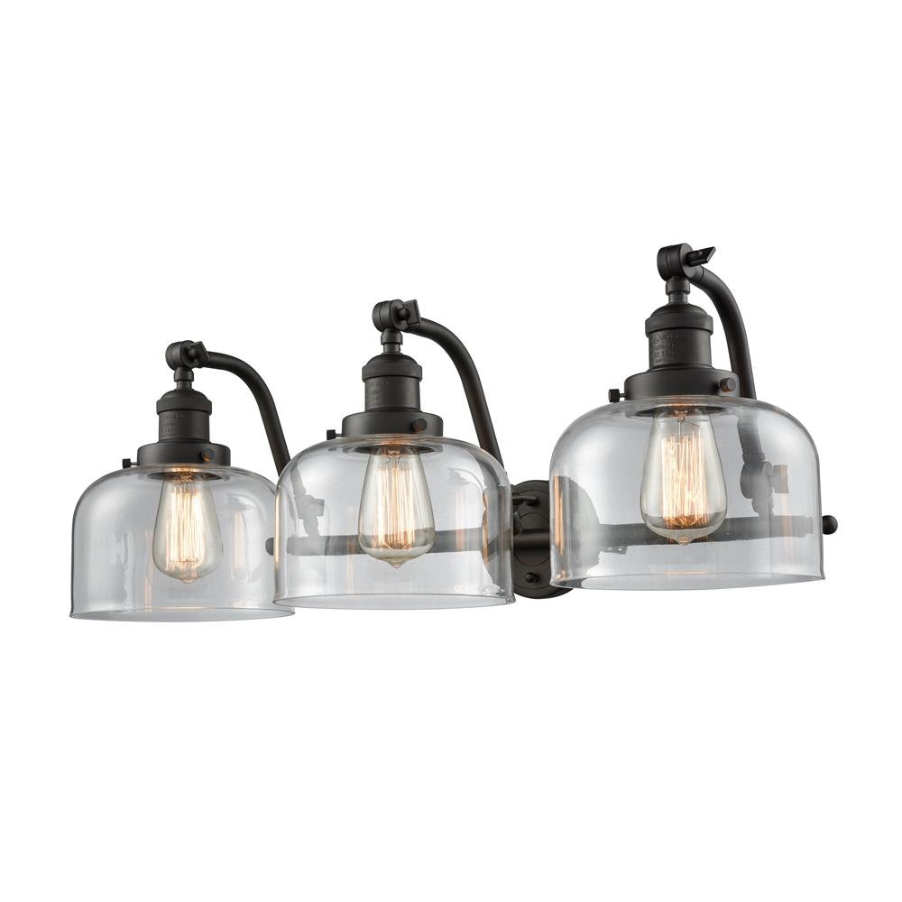 Innovations 515-2W-OB-G72-LED 2 Light Vintage Dimmable LED Large Bell 18 inch Bathroom Fixture in Oil Rubbed Bronze