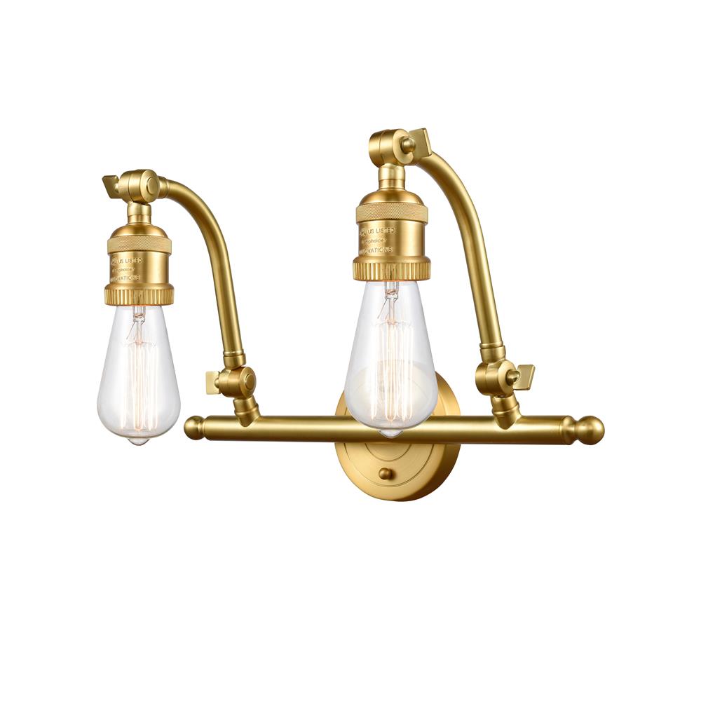 Innovations 515-2W-SG-LED Addison 2 Light Bath Vanity Light in Satin Gold