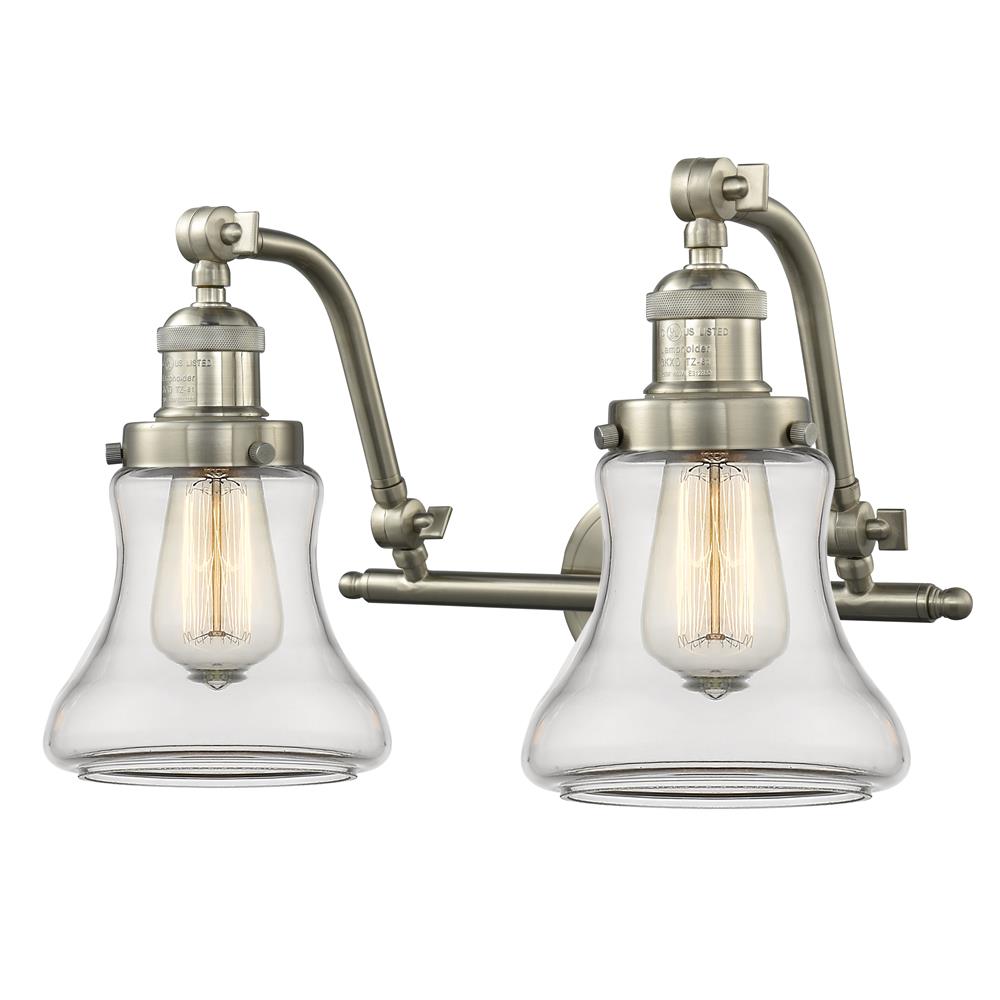 Innovations 515-2W-SN-G192-LED 2 Light Vintage Dimmable LED Bellmont 18 inch Bathroom Fixture in Brushed Satin Nickel