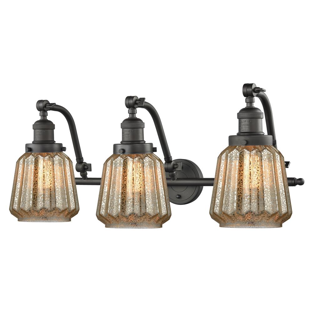 Innovations 515-3W-OB-G146-LED 3 Light Vintage Dimmable LED Chatham 28 inch Bathroom Fixture in Oil Rubbed Bronze