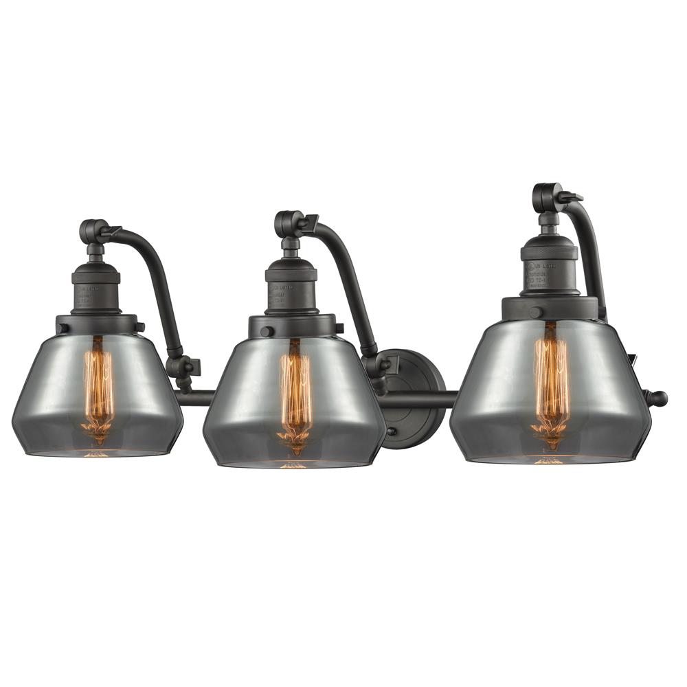 Innovations 515-3W-OB-G173-LED 3 Light Vintage Dimmable LED Fulton 28 inch Bathroom Fixture in Oil Rubbed Bronze