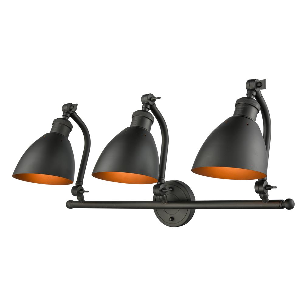 Innovations 515-3W-OB-M12-LED 3 Light Vintage Dimmable LED Salem 28 inch Bathroom Fixture in Oil Rubbed Bronze
