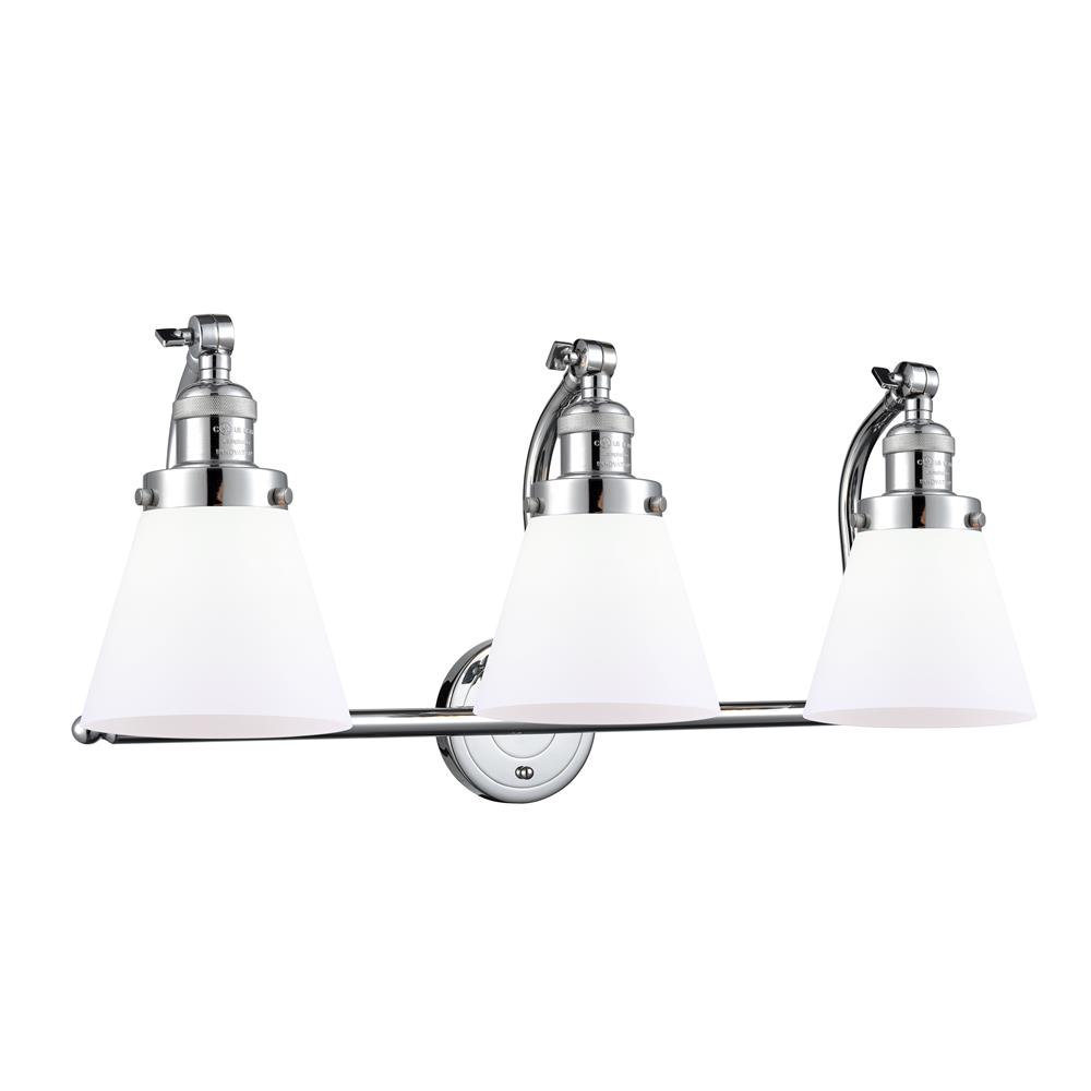 Innovations 515-3W-PC-G61 3 Light Small Cone 28 inch Bathroom Fixture