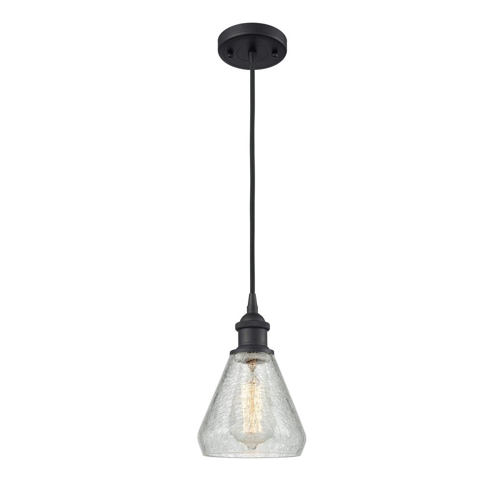 Innovations 516-1P-BK-G275-LED 1 Light Vintage Dimmable LED Conesus 6 inch Mini Pendant