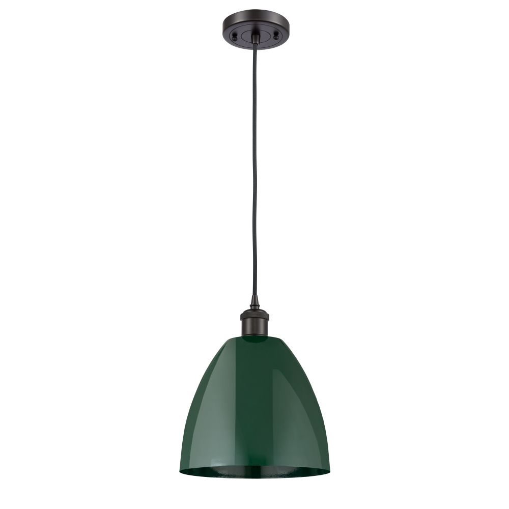 Innovations 516-1P-OB-MBD-9-GR Plymouth Dome 1 Light inch Mini Pendant in Oil Rubbed Bronze