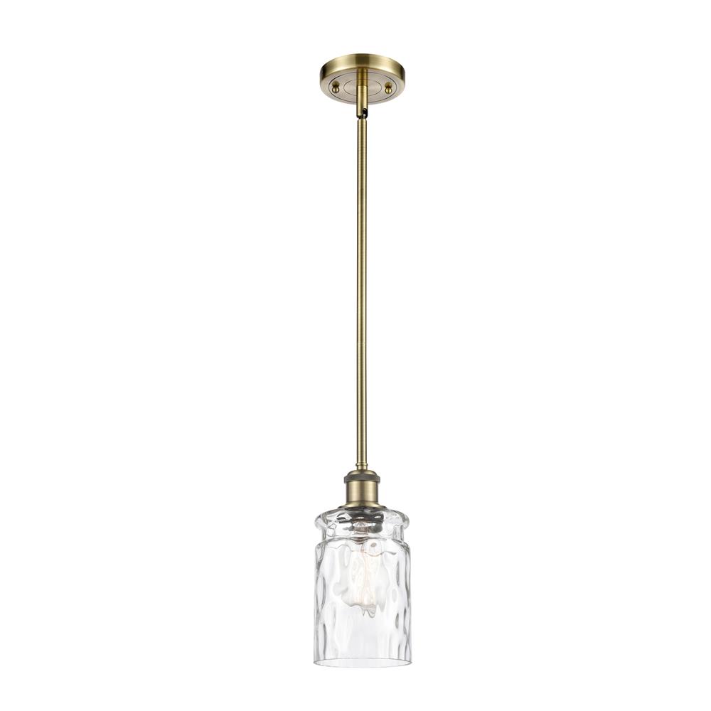 Innovations 516-1S-AB-G352 Candor 1 Light Pendant in Antique Brass