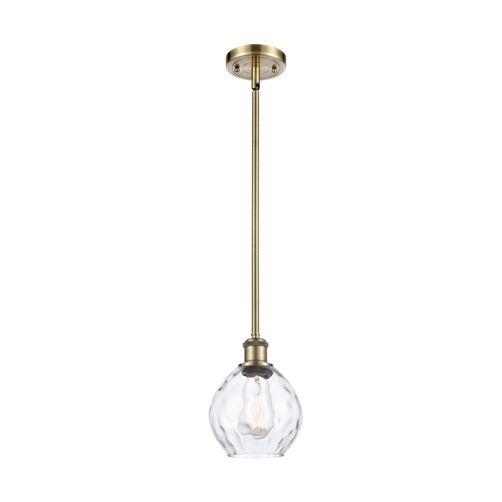 Innovations 516-1S-AB-G362-LED Small Waverly 1 Light Pendant in Antique Brass