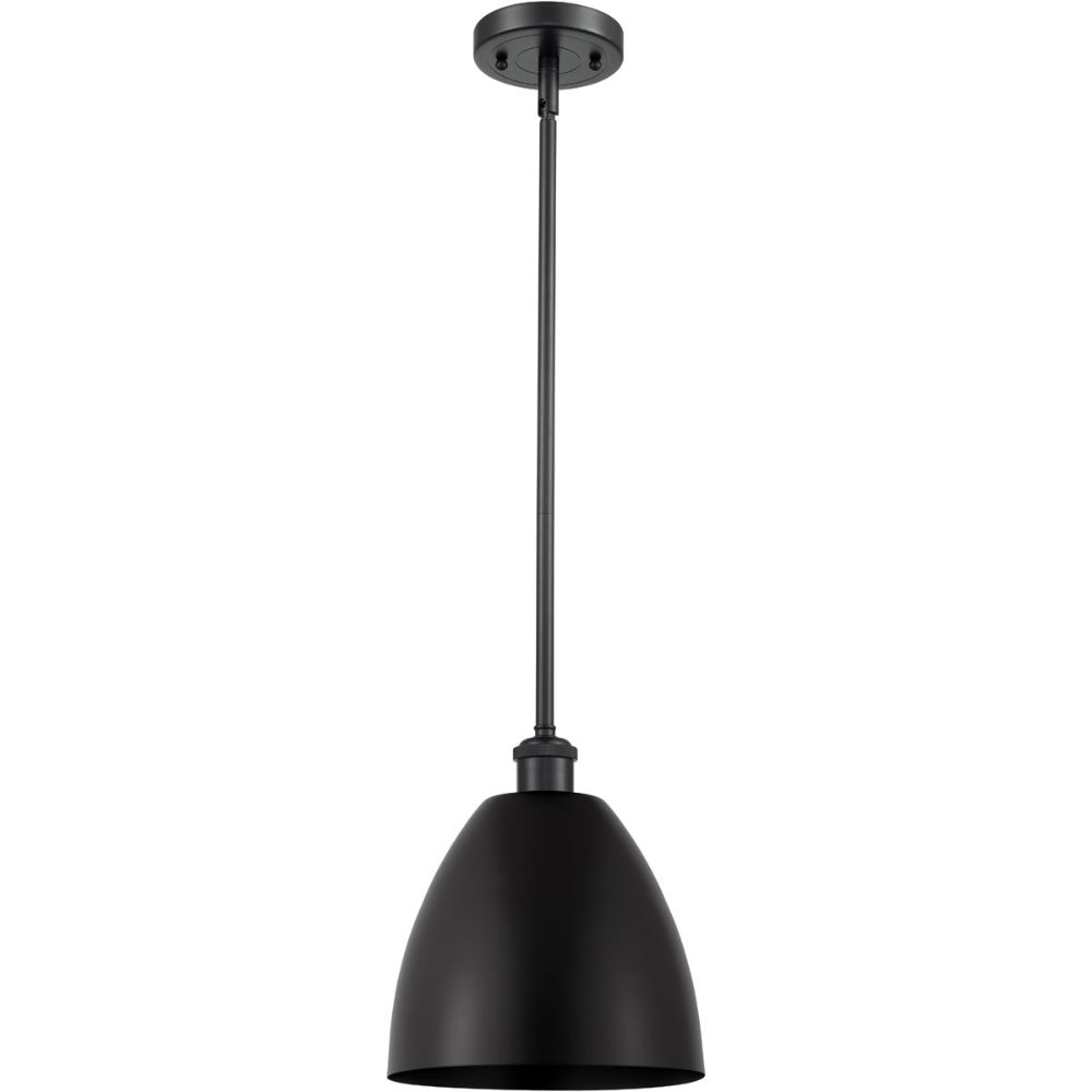 Innovations 516-1S-AB-MBD-75-BL-LED Plymouth Dome Pendant in Antique Brass with Blue Plymouth Dome Cone Metal Shade