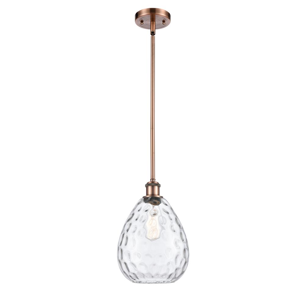 Innovations 516-1S-AC-G372 Antique Copper Large Waverly 1 Light Pendant