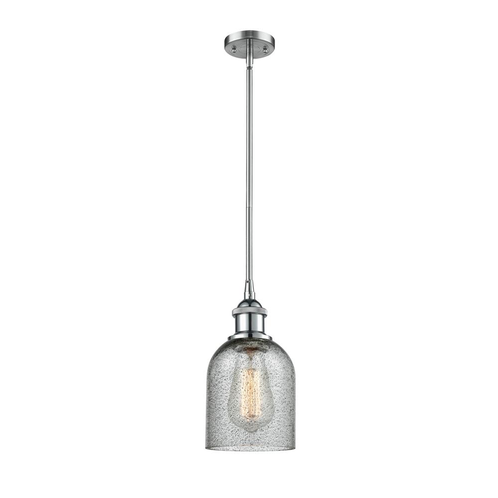 Innovations 516-1S-PC-G257-LED 1 Light Vintage Dimmable LED Caledonia 5 inch Pendant in Polished Chrome