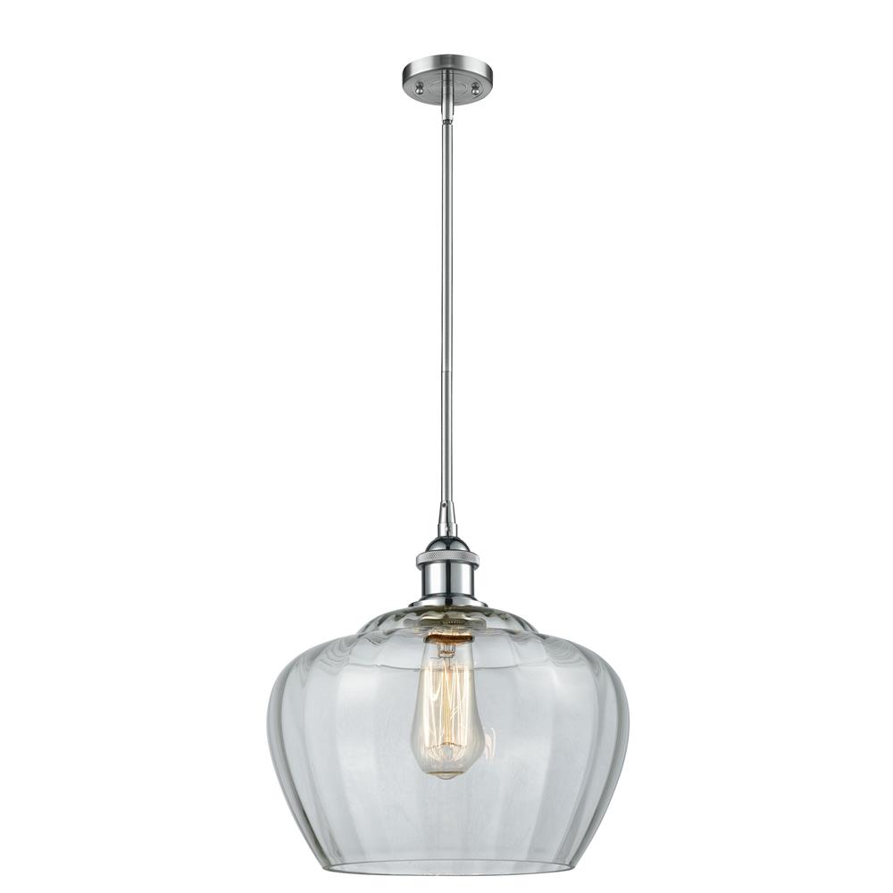 Innovations 516-1S-PC-G92-L-LED 1 Light Vintage Dimmable LED Large Fenton 11 inch Pendant