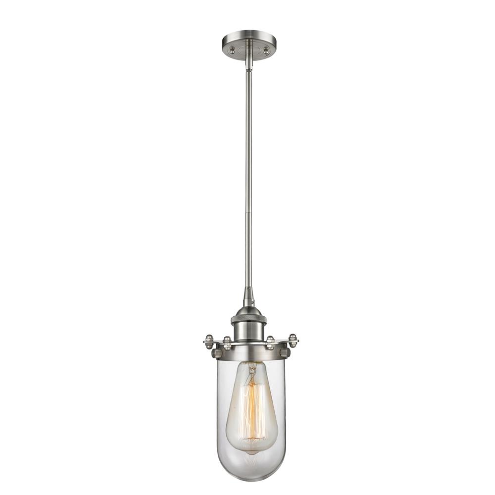 Innovations 516-1S-SN-232-CL-LED 1 Light Vintage Dimmable LED Kingsbury 6 inch Pendant