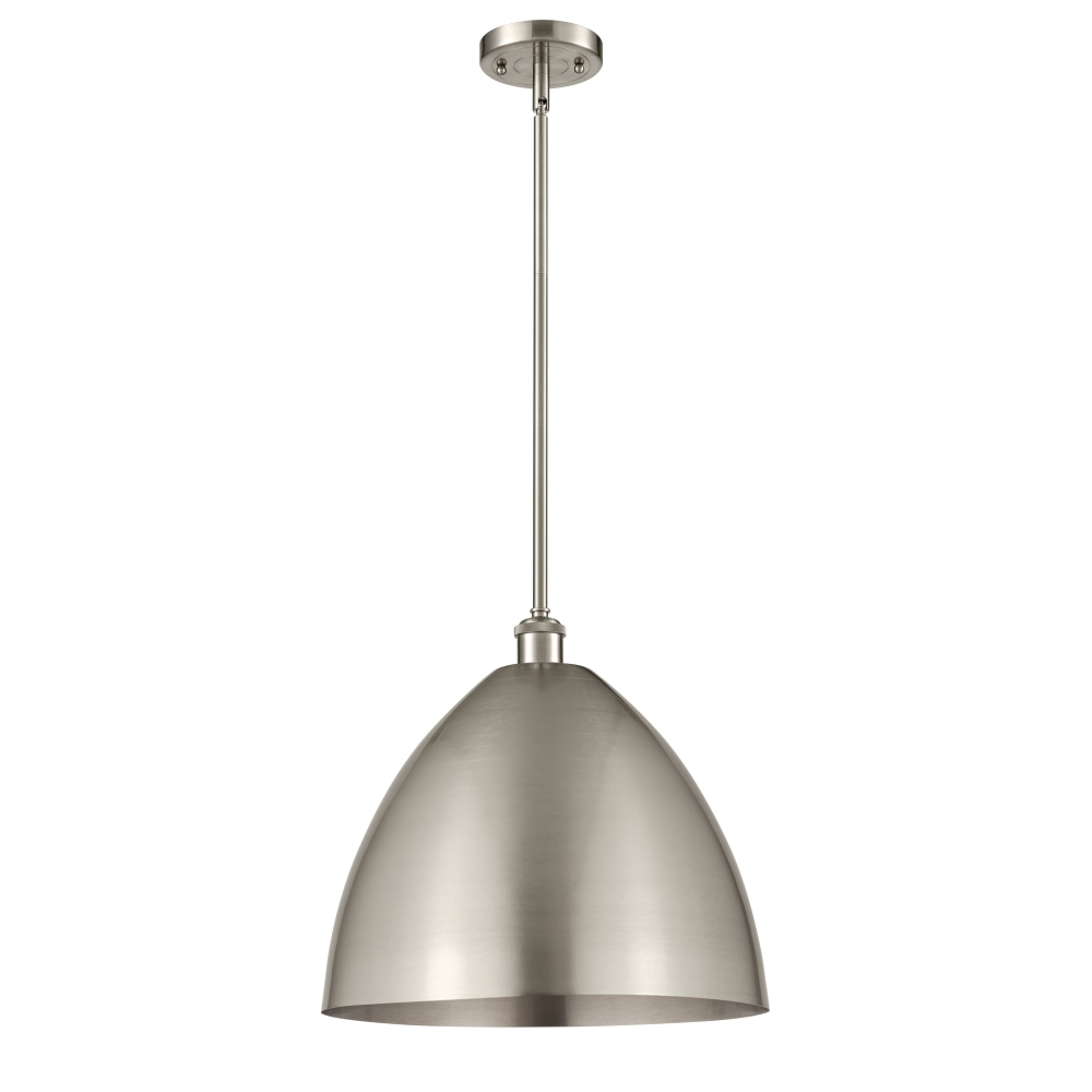 Innovations 516-1S-SN-MBD-16-SN Ballston Dome 1 Light inch Pendant in Brushed Satin Nickel