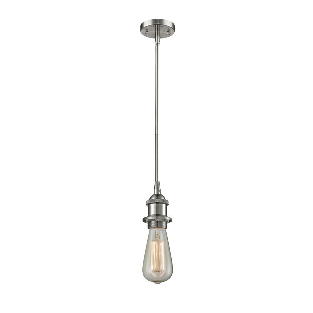 Innovations 516-1S-SN 1 Light Bare Bulb 4.5 inch Pendant