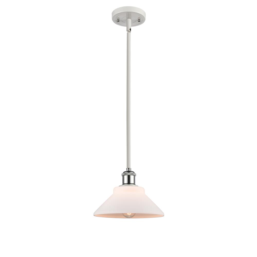 Innovations 516-1S-WPC-G131 White and Polished Chrome Orwell 1 Light Pendant