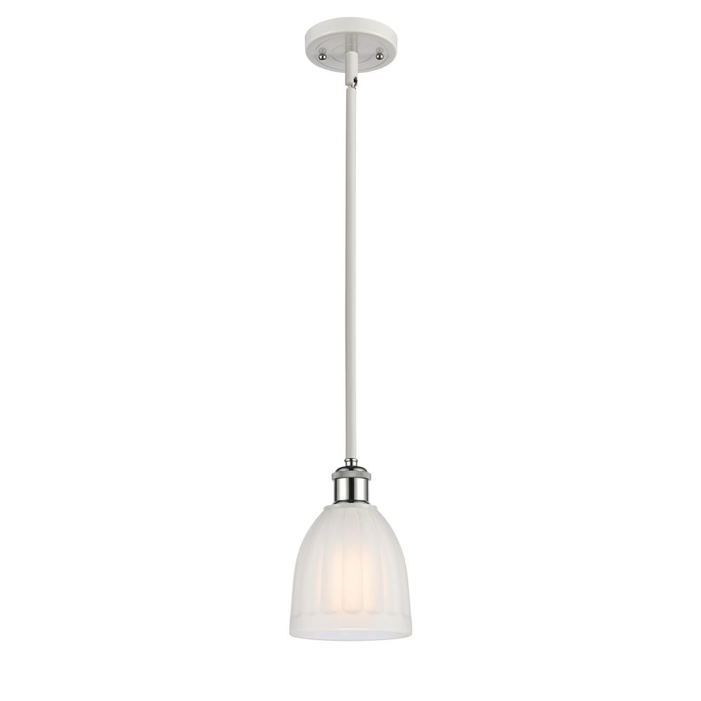 Innovations 516-1S-WPC-G441-LED White and Polished Chrome Brookfield 1 Light Pendant