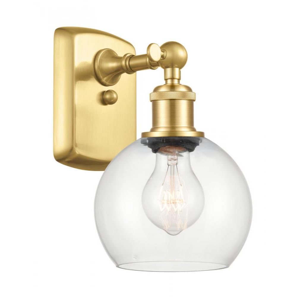 Innovations 516-1W-AB-G121-6 Athens Sconce in Antique Brass