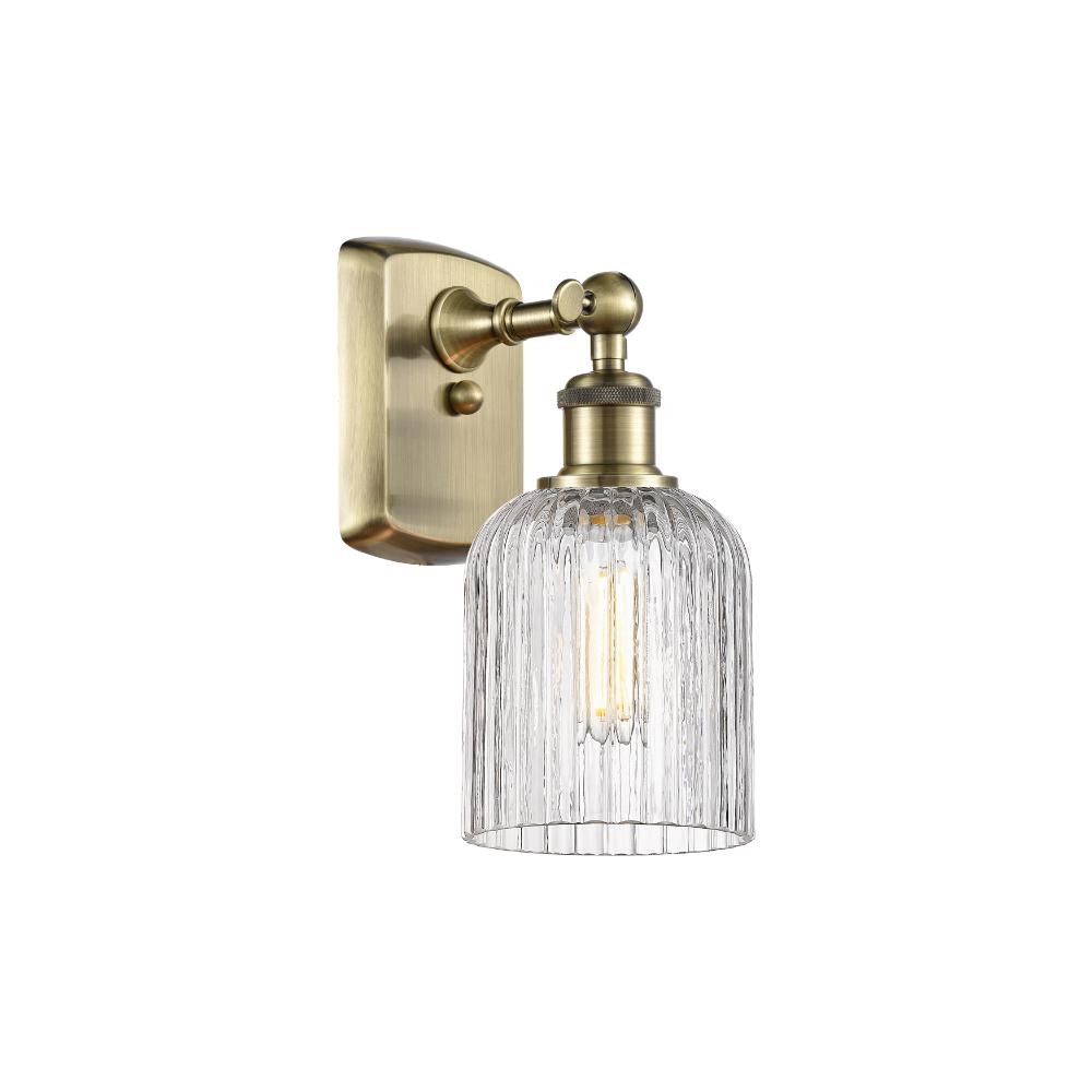 Innovations 516-1W-AB-G559-5CL Ballston - Bridal Veil - 1 Light 5" Sconce - Antique Brass Finish - Clear Shade