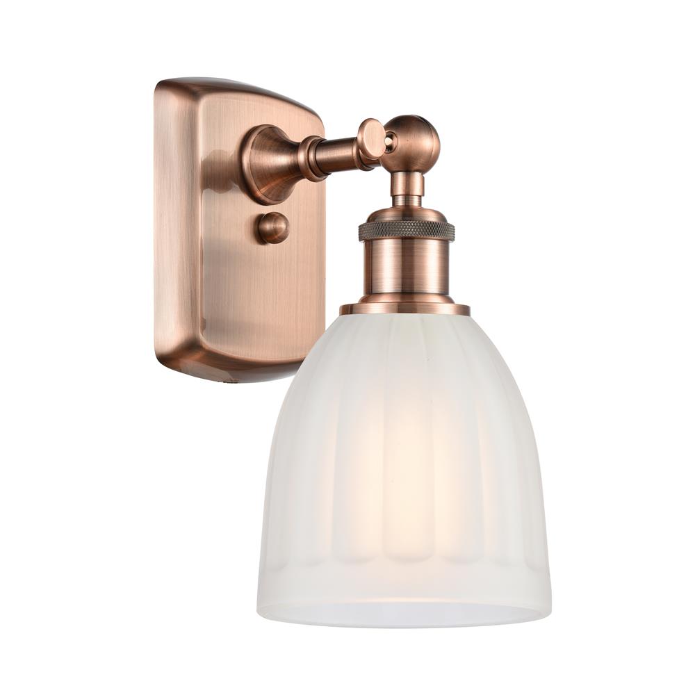 Innovations 516-1W-AC-G441 Antique Copper Brookfield 1 Light Sconce