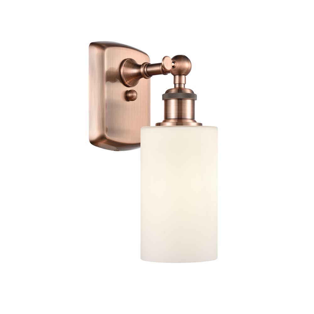 Innovations 516-1W-AC-G801 Clymer 1 Light Sconce in Antique Copper
