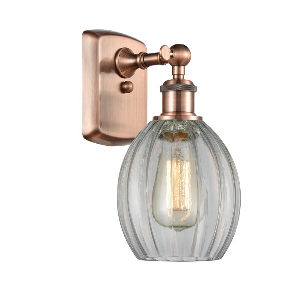 Innovations 516-1W-AC-G82 Antique Copper Eaton 1 Light Sconce