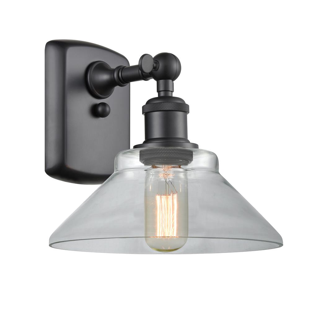 Innovations 516-1W-BK-G132-LED 1 Light Vintage Dimmable LED Orwell 9 inch Sconce